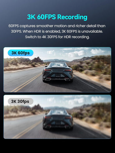 DDPAI 4K Dash Cam Front and Rear, 4K+1080P Dash Cam, Dual STARVIS 2 Sensors,5G WiFi GPS, Dashcam with Free 32GB eMMC,Night Vision,3" IPS,HDR,ADAS,24 Hours Parking Mode,Loop Recording G-Sensor, Z60 Pro