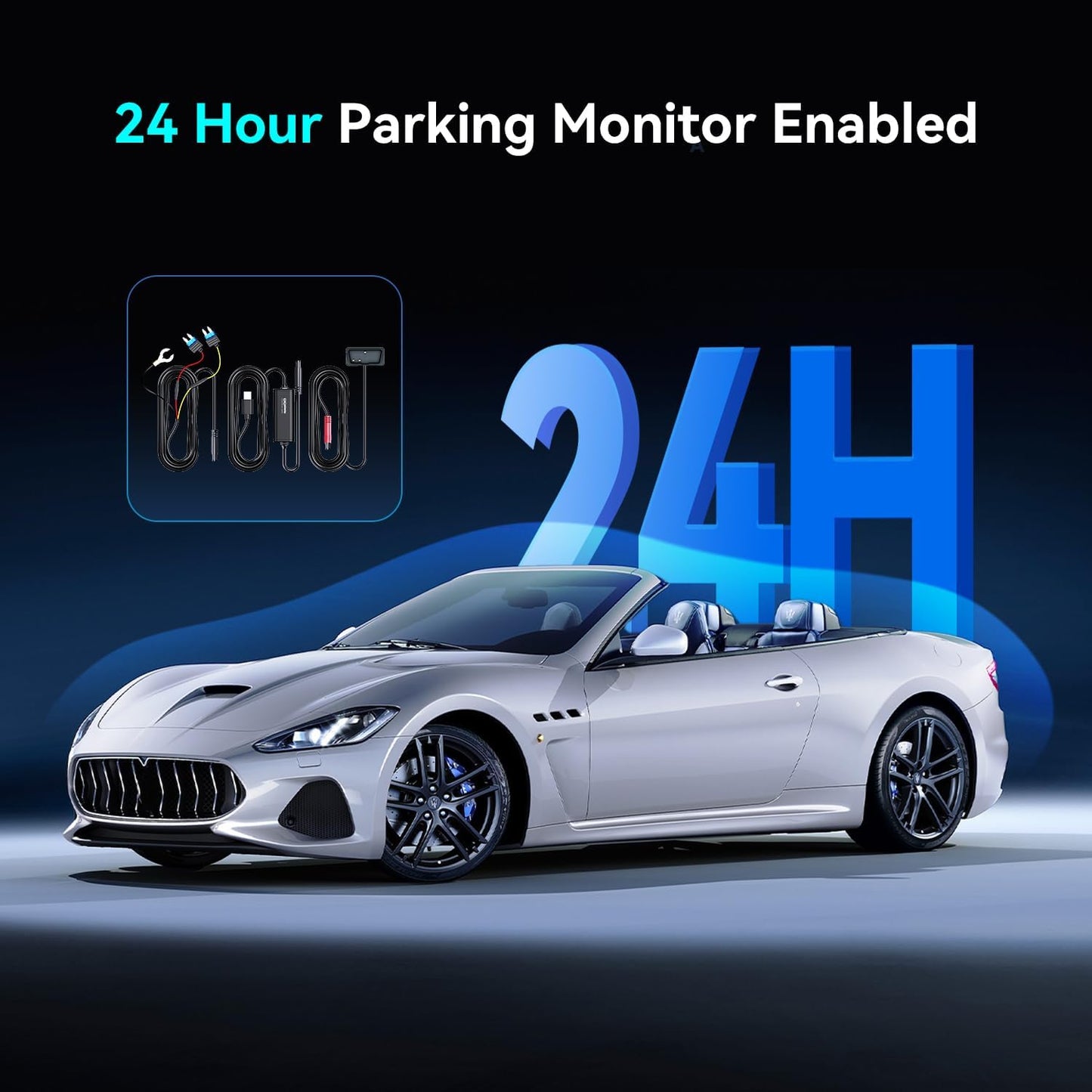 DDPAI OBD Hardwire Kit, Compatible with Z60 Pro, Z90 Master, Z90 Pro, N5 Dual, Z60, N3 Pro, MINI2X and Other ddapi Dash Cam Models, Enabling 24 Hours Parking Monitor, 12V/2A to 5V/3A, 3 Meters Long