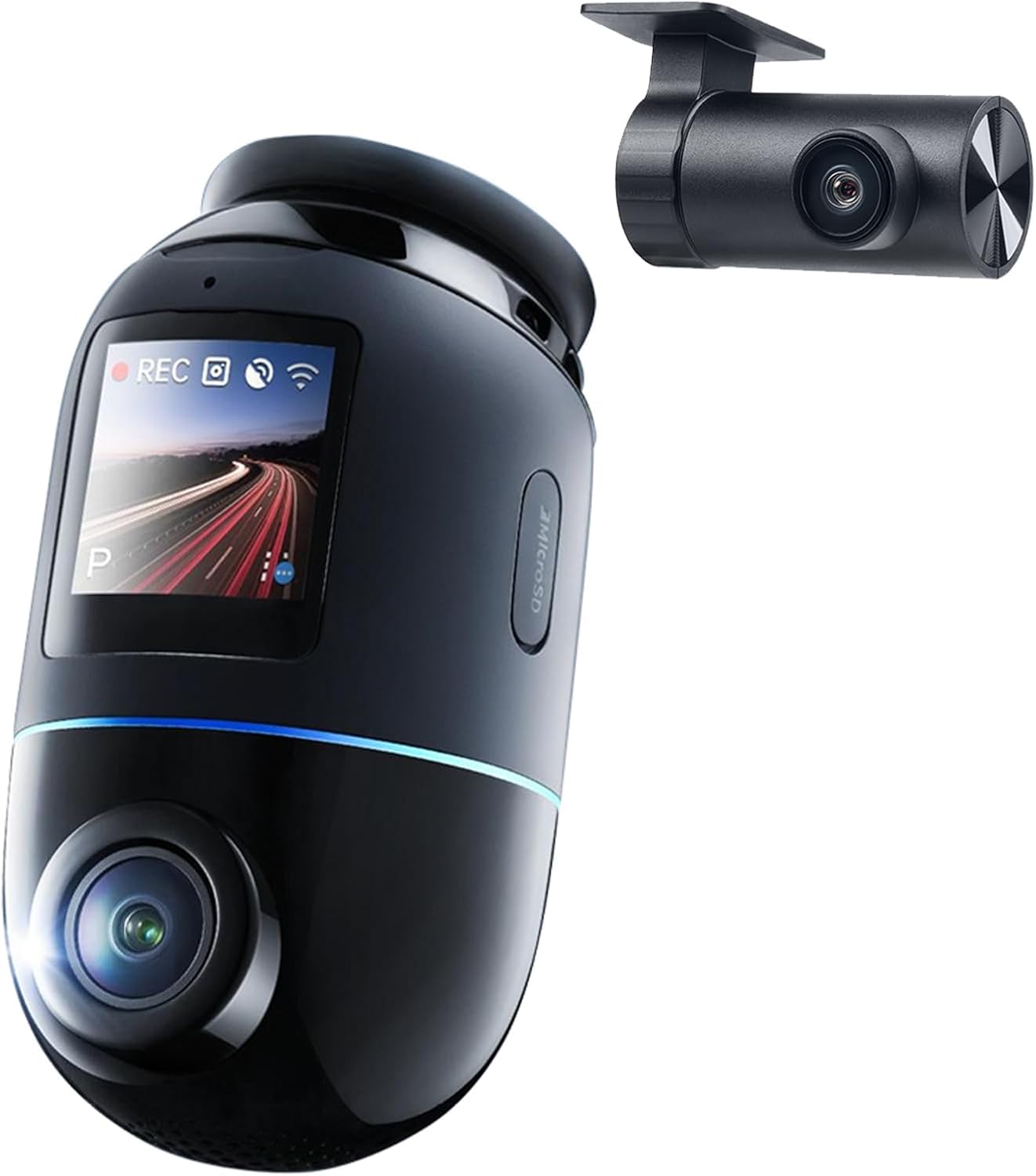 70mai Dual Dash Cam Front and Rear 4K X800 128G, Car Camera for Cars with Sony IMX678, STARVIS 2 Night Vision, HDR 360°, 4G LTE, AI Motion Detection, ADAS, 5GHz Wi-Fi 6, Parking Monitor, Voice Control