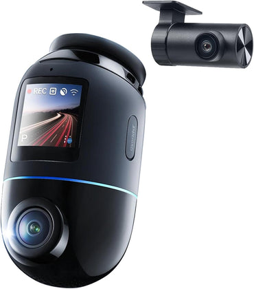 70mai Dual Dash Cam Front and Rear 4K X800 128G, Car Camera for Cars with Sony IMX678, STARVIS 2 Night Vision, HDR 360°, 4G LTE, AI Motion Detection, ADAS, 5GHz Wi-Fi 6, Parking Monitor, Voice Control