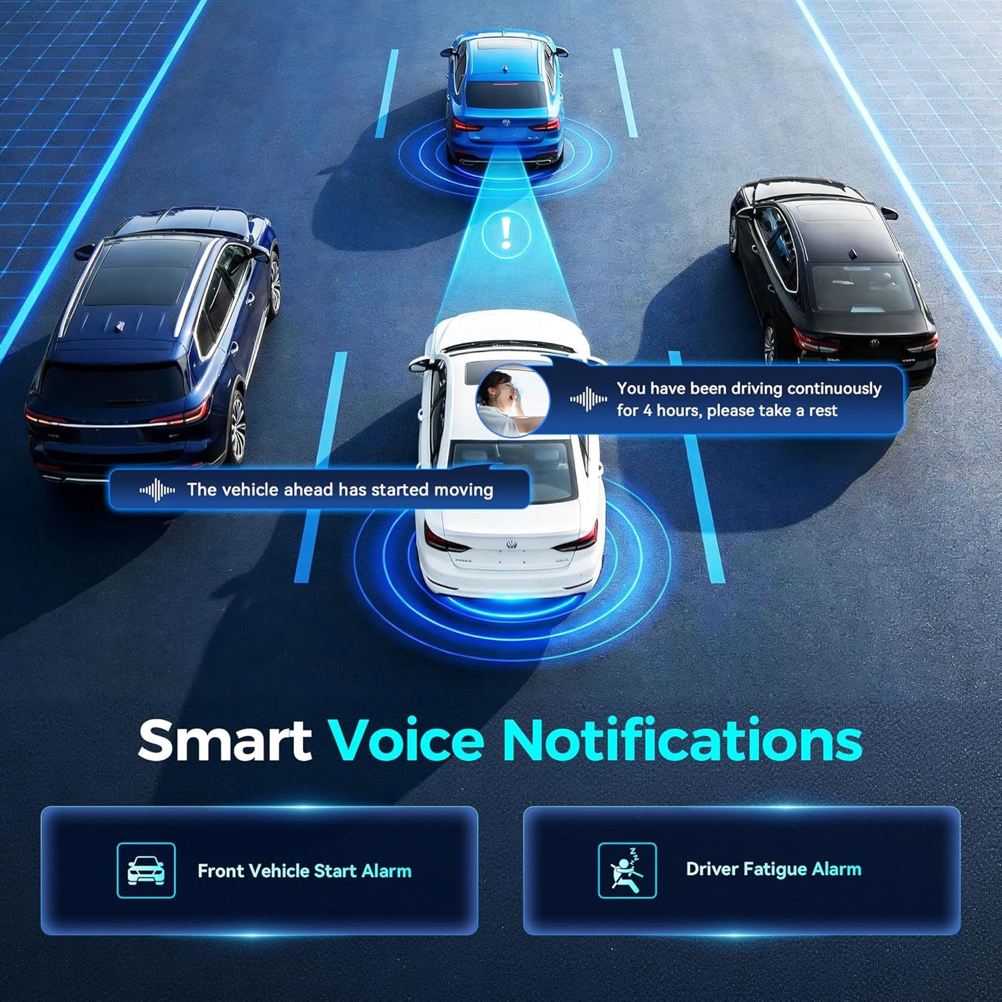 DDPAI Dash Cam Car 4K Front and Back, 2160P+1080P Dashcam Car Camera Built-in 32G eMMC HDR ADAS 5G WiFi6 GPS G-Sensor AI ISP Night Vision 24 Hours Parking Monitor Support